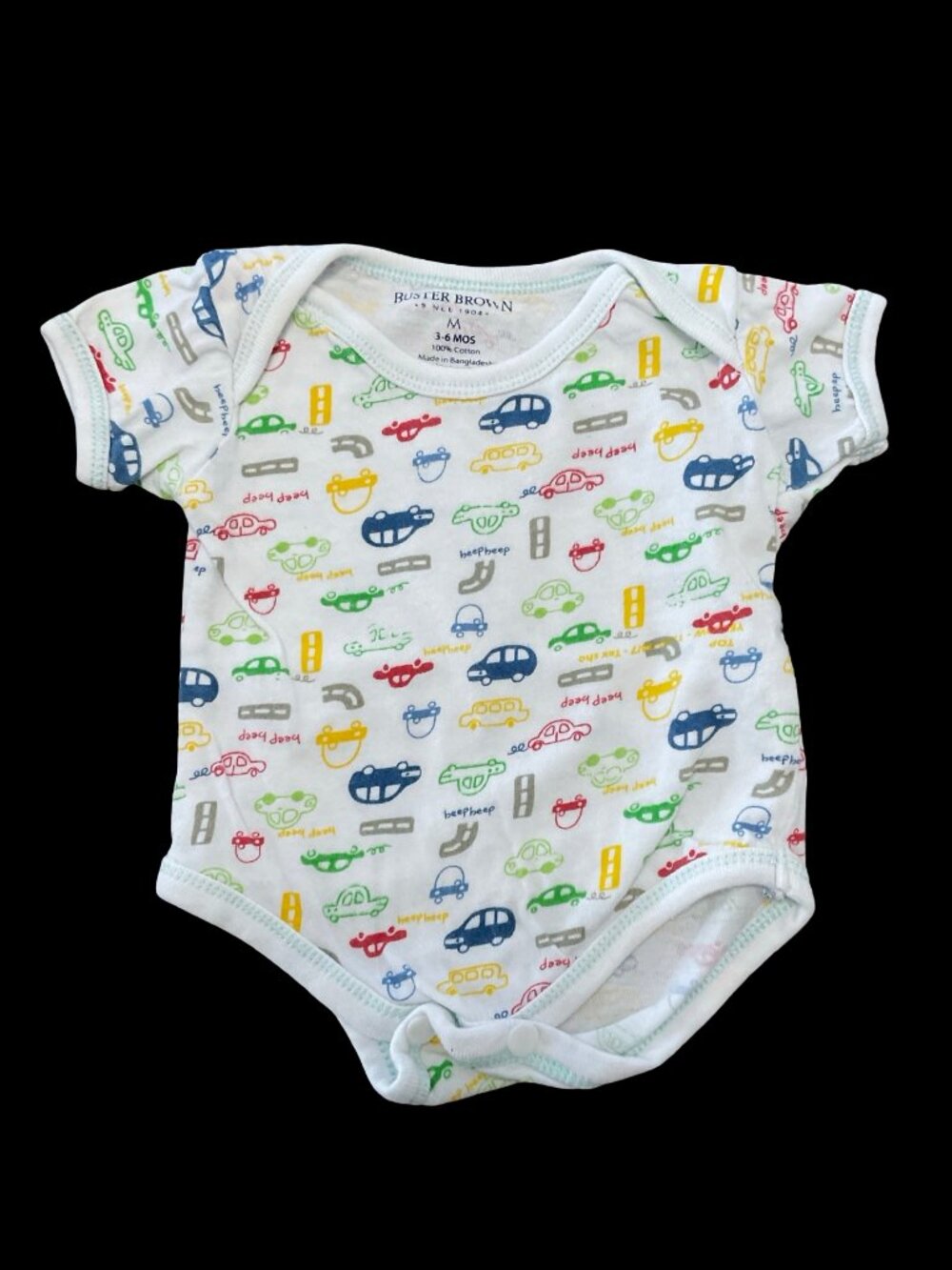🌻10/$25 - Multicolored Car Print Onesie